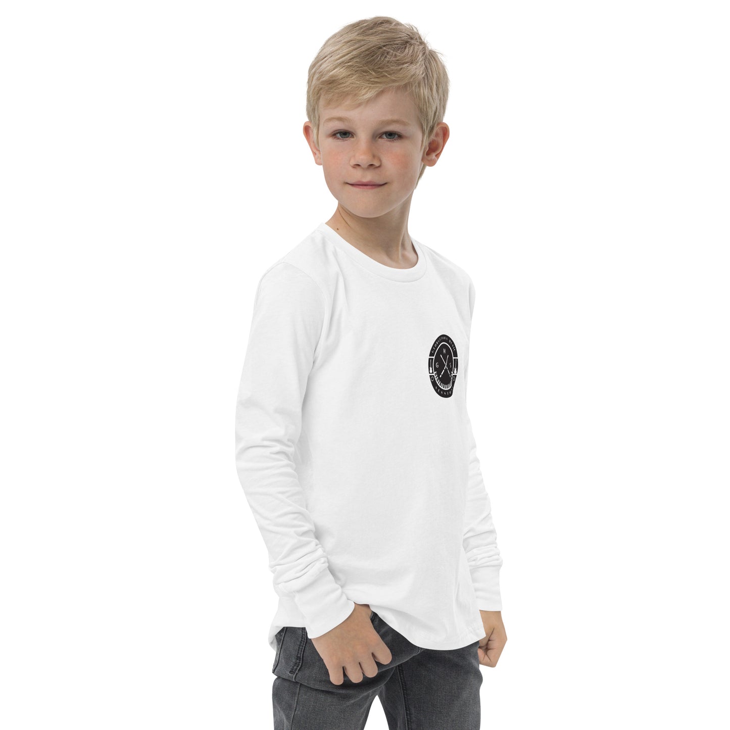 G.M.S. Logo Youth long sleeve tee