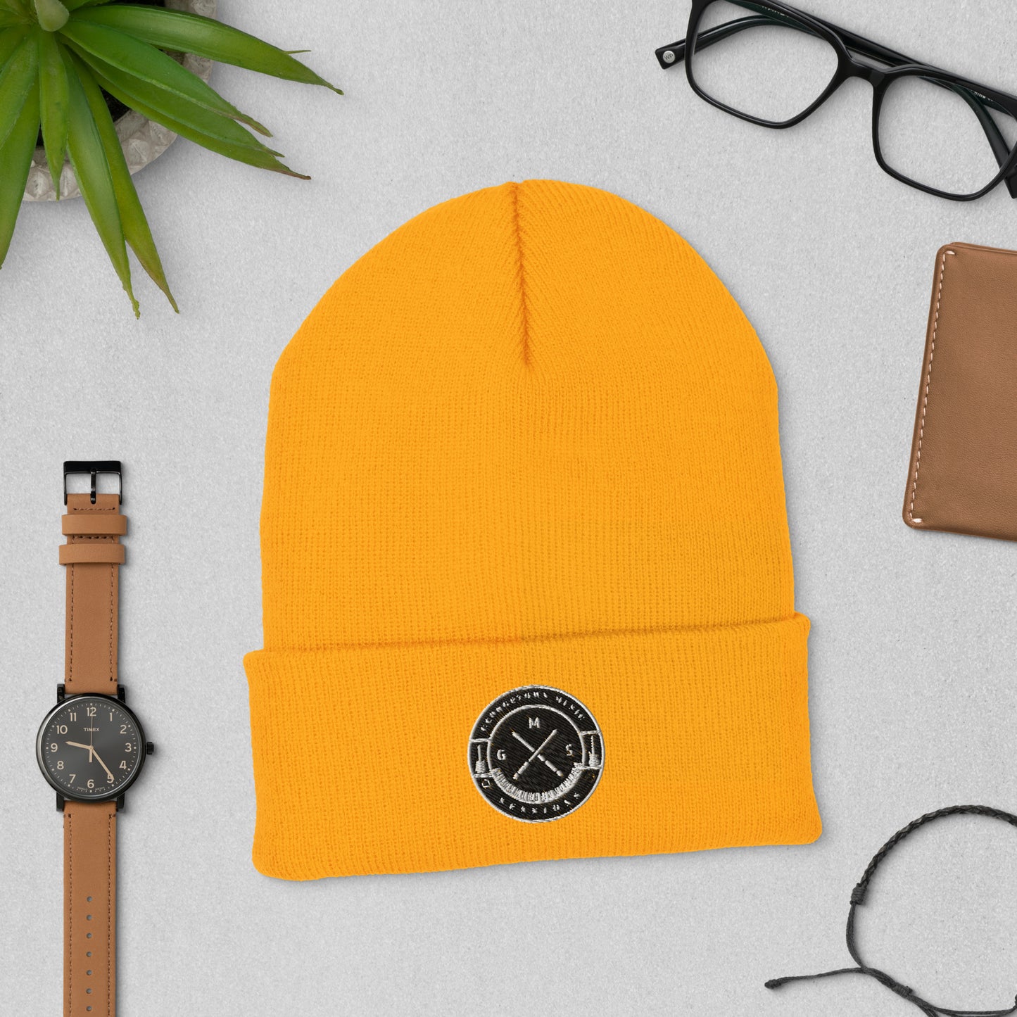 G.M.S. Logo Cuffed Beanie